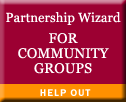 Partnership wizard for community groups