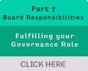 Part 7 - Board Responsibilities
