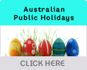 Australian Public Holiday Dates