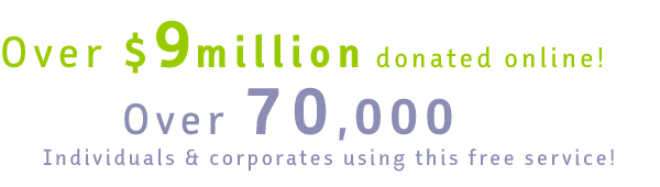 over 6 million donated online