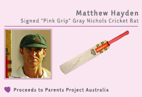 matthew hayden cricket bat