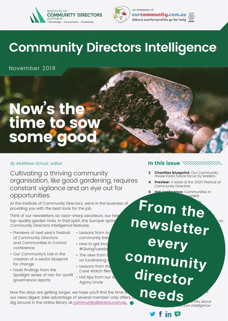 Community Directors Intelligence, Nov 2019